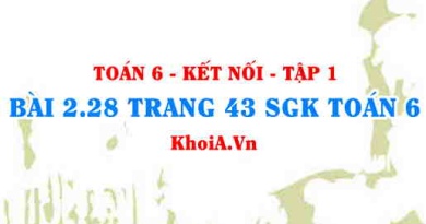 Bài 2.28 trang 43 SGK Toán 6 tập 1 Kết nối tri thức